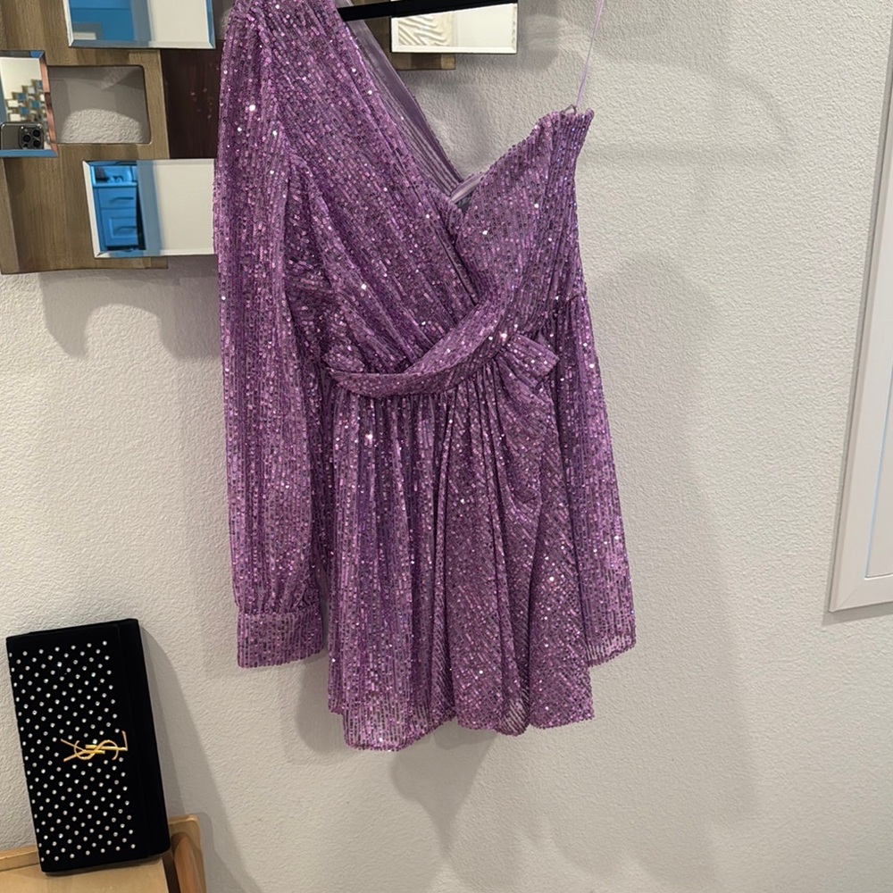 Purple Sequin Dress
